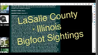 Amazing Bigfoot Sightings in Lasalle County, Illinois. USA. Witness Accounts.