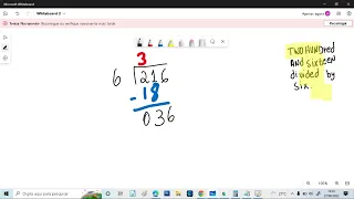 216 divided by 6 two hundred and sixteen divided by six