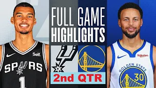 Golden State Warriors vs. San Antonio Spurs Highlights HD 2nd-QTR | 24, 2023 NBA Regular Season