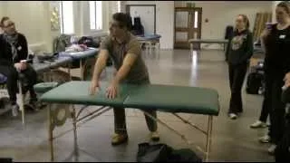 How to handle massage tables?
