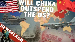 China just increased its defense budget. When might it overtake the US defense spending?