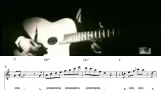 Django Reinhardt - J'attendrai (Live Video and Solo transcription)