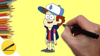 Draw Dipper from Gravity Falls ★ How to Draw Gravity Falls ★ Drawing and Pictures