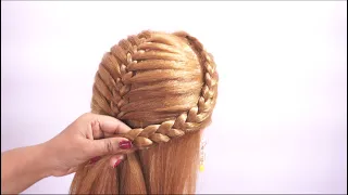 bridesmaid hairstyles indian || simple hairstyle for long hair || @Avnihairdo #hairstyle