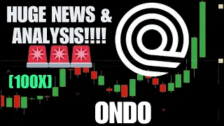 ONDO ONGOING BULLRUN! 🔥| ONDO FINANCE PRICE PREDICTION & NEWS 2024!