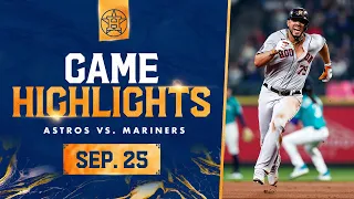 Astros vs. Mariners Game Highlights (9/25/23) | MLB Highlights