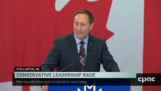 Peter MacKay launches Conservative leadership bid