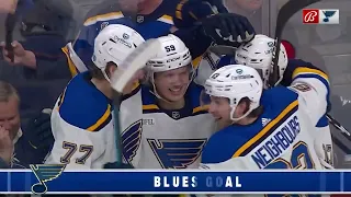 Nikita Alexandrov scores vs Jets for Blues (30 jan 2023)