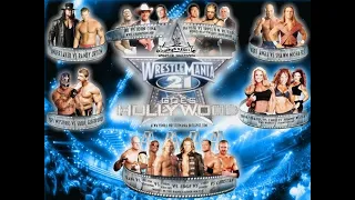 WWE WrestleMania 21 Match Card