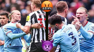 Haaland fight with Burn at Manchester city vs Newcastle match