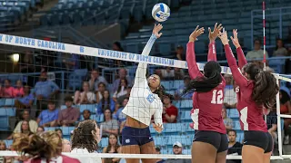 UNC Volleyball: Foster Powers Heels Over Santa Clara in 4 Sets