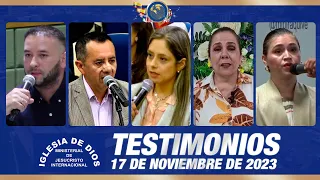 Testimonios 17 de noviembre de 2023 - Iglesia de Dios Ministerial de Jesucristo Internacional