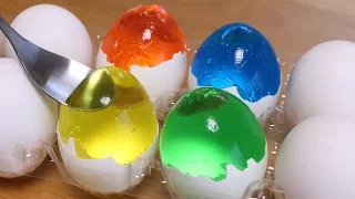 How to make Colorful Egg Jello for Easter Cooking Idea