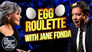 Egg Roulette with Jane Fonda | The Tonight Show Starring Jimmy Fallon