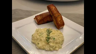 Risoto de Limão Siciliano com Salmão