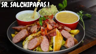 LA SALCHIPAPA de ABELCA en un toque  | Cocina fácil