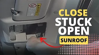 How to Open & Close the Sunroof Manually in Emergency or when it is Stuck Open | KIA & HYUNDAI