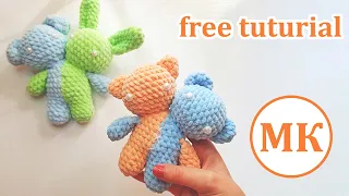 Two-headed little monster 🌸 Toy from Pinterest 🌸 Amigurumi Crochet Tutorial