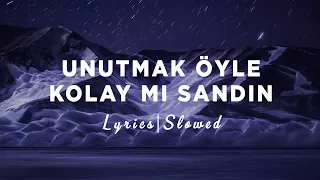 Semicenk - Unutmak Öyle Kolay Mı Sandın (Slowed + Reverb) [Sözleri/Lyrics]