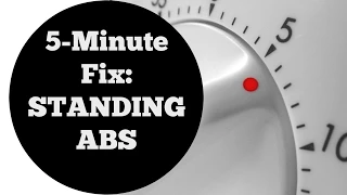 5 Min Fix: Standing Abs Workout For All Levels No Equipment Home Fitness