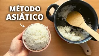 🍚 How to make White Rice in a Regular Pot without a Rice Cooker - Asian Style