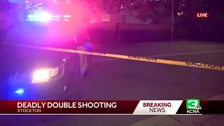 Man dies, woman injured after being shot in vehicle, Stockton police say