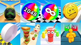 Going Balls, Ball Run 2048, Infinity, Coin Rush, Sandwich Runner, Juice Run, Tall Man, Brick Builder