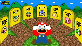 Mario R.I.P All Team: Sorry Sonic, Luigi and Peach...Please Comeback | Game Animation