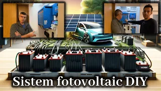 Prezentare sistem fotovoltaic DIY cu stocare baterii de pe masina electrica
