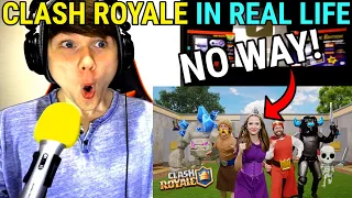 Clash Royale In Real Life @shilohandbros REACTION!