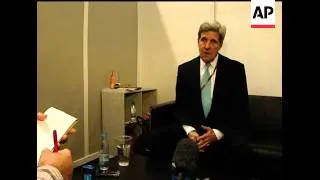 Intv with US Senator John Kerry at Climate summit