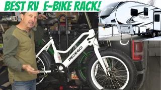 Hollywood Bike Rack, RV Rider. Fat Tire Electric Bikes, Motor Homes, 5th Wheels. Assembly, Loading