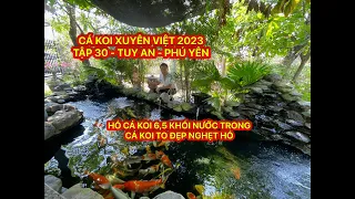 TẬP 30 - CÁ KOI XUYÊN VIỆT 2023 - HỒ CÁ KOI 6,5 KHỐI NƯỚC TRONG CÁ KOI TO ĐẸP NGHẸT HỒ  - PHÚ YÊN