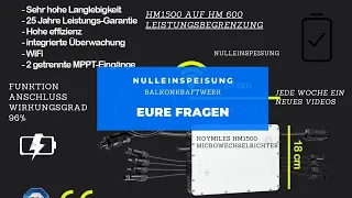 Balkonkraftwerk Nulleinspeisung mit Speicher 96% Wirkungsgrad Funktion & Erklärung #balkonkraftwerk