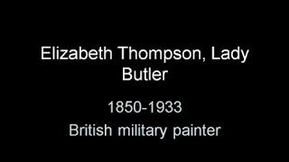 Mujeres Artistas deI siglo 19.  3  Elizabeth Thompson Lady Butler