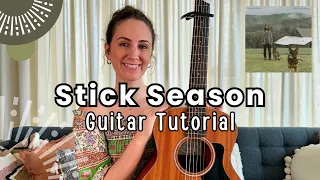 Stick Season - Noah Kahan [FUN Guitar Lesson Tutorial] Chords + Strumming + Play Along