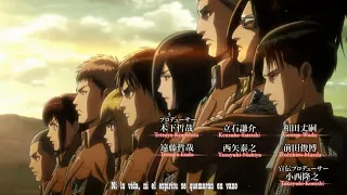 attack on titan opening 3  with PARASYTE OP song ♪