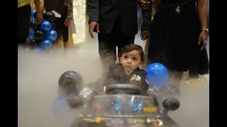 1ST BIRTHDAY PARTY || BOSS BABY THEME ||SNEHANSH TURNS ONE||GRAND ENTRY ON CAR||TRADITIONAL VIDEO ||