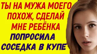 Ты на мужа моего похож, сделай мне ребёнка - попросила девушка в купе Любовь в поезде Измена Рассказ