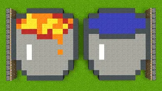 all armor combined = ???big lava bucket + big water bucket = ???