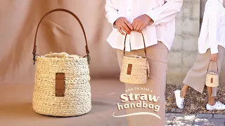 DIY- How To Make a STRAW BAG from scratch | Natural Raffia | Tutorial