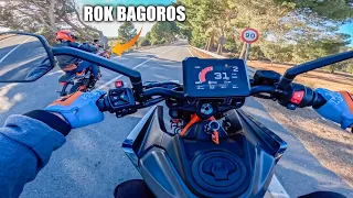 Riding the 2024 KTM 390 DUKE with ROK BAGOROS | 30 Years of Duke in Spain! @RokBagorosStuntrider