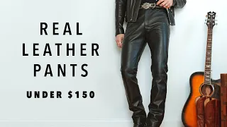 Men's Affordable Leather Pants