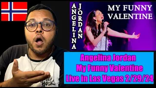 Angelina Jordan | My Funny Valentine | Live in Las Vegas | Brasiliansk reaksjon | 🇳🇴 NORWAY REACTION