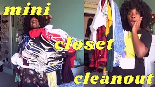 mini closet clean out//vlogmas day 22