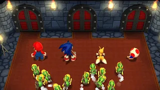 Mario Party 9 Step It Up - Mario vs Tails vs Toad vs Sonic (Master CPU)
