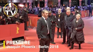 Joaquin Phoenix on the red carpet in Berlin 2018