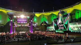 WWE Crown Jewel 2019 Opening Pyro Live