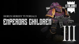 How to paint 30k Emperors Children - Horus Heresy MK III Power Armour - Quick Paint Job