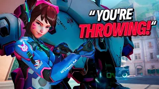 Is this Dva THROWING or carrying in Gold? | Overwatch 2 Spectating